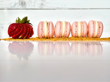 Load image into Gallery viewer, Strawberry Cheesecake Macarons Recipe E-Book
